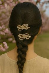 Hair Pin-152 (Pack of 2) (Golden)